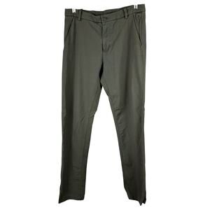 Lululemon Commission Pant Classic Qwick Chino Olive Green Men's Size 32 x 32 EUC